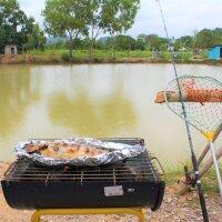Рыбалка и пикник у озера