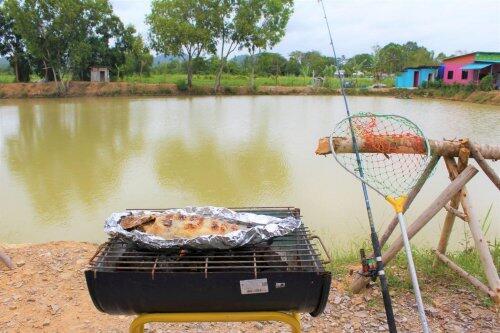 Рыбалка и пикник у озера